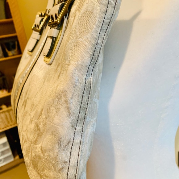 Vintage Coach Silver Tie Dye Slim Tote - Picture 2 of 9